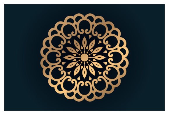 Abstract Mandala Art Design Simple