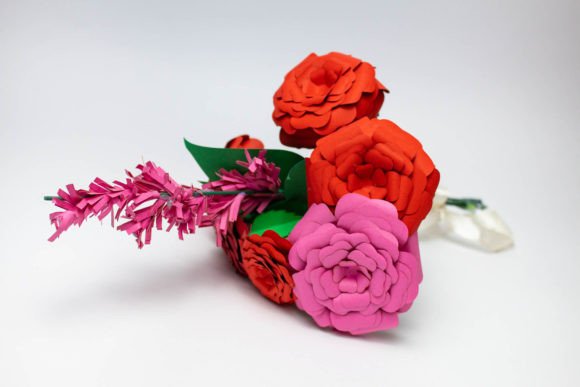 Amaranthus and Roses Bouquet