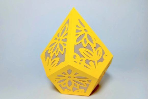 Daisy Flower Wedding Paper Lantern Template