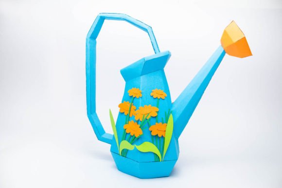 Elegant Floral Watering Can