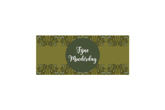 Fijne Moederdag – Floral Vintage Banner, French