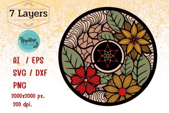 Floral 3D SVG: Elegant, Layered, and Thoughtfully Designed