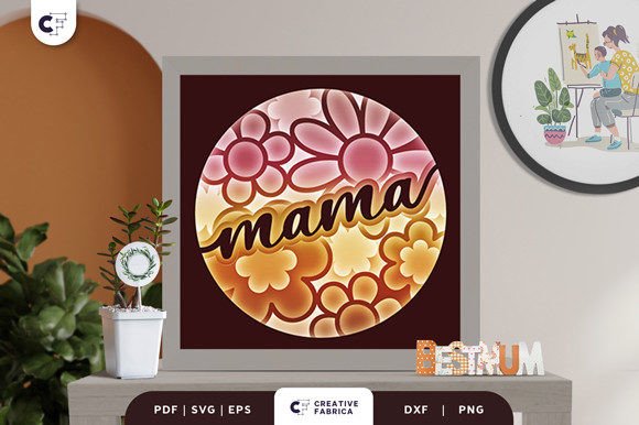 Groovy Mama’s Day 3D Shadow Box