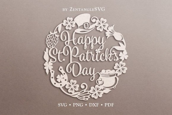 Happy St. Patrick’s Day Floral Wreath